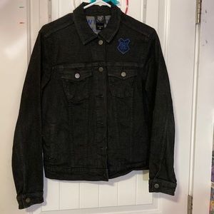 black denim ravenclaw jacket, rarely worn